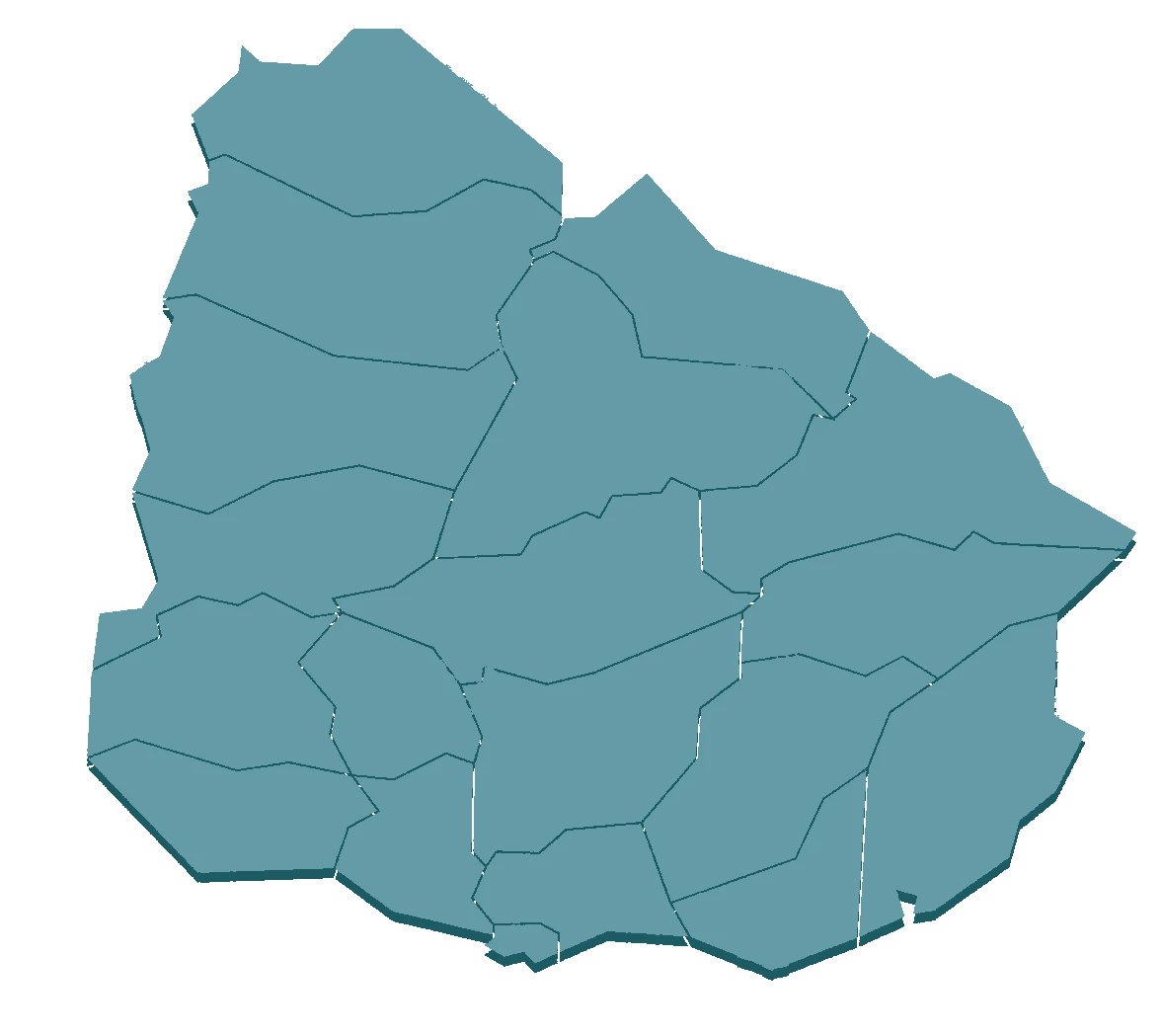 Mapa de Uruguay